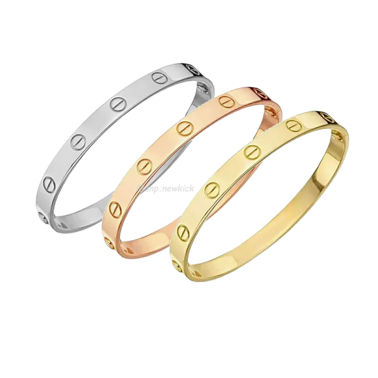 Cartier 18k Love Bracelets Gold Silver Rosegold (1) - newkick.cc